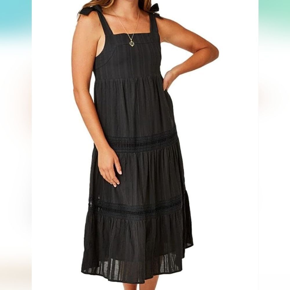 Carve Designs Small Keira Dress in Black, NEW